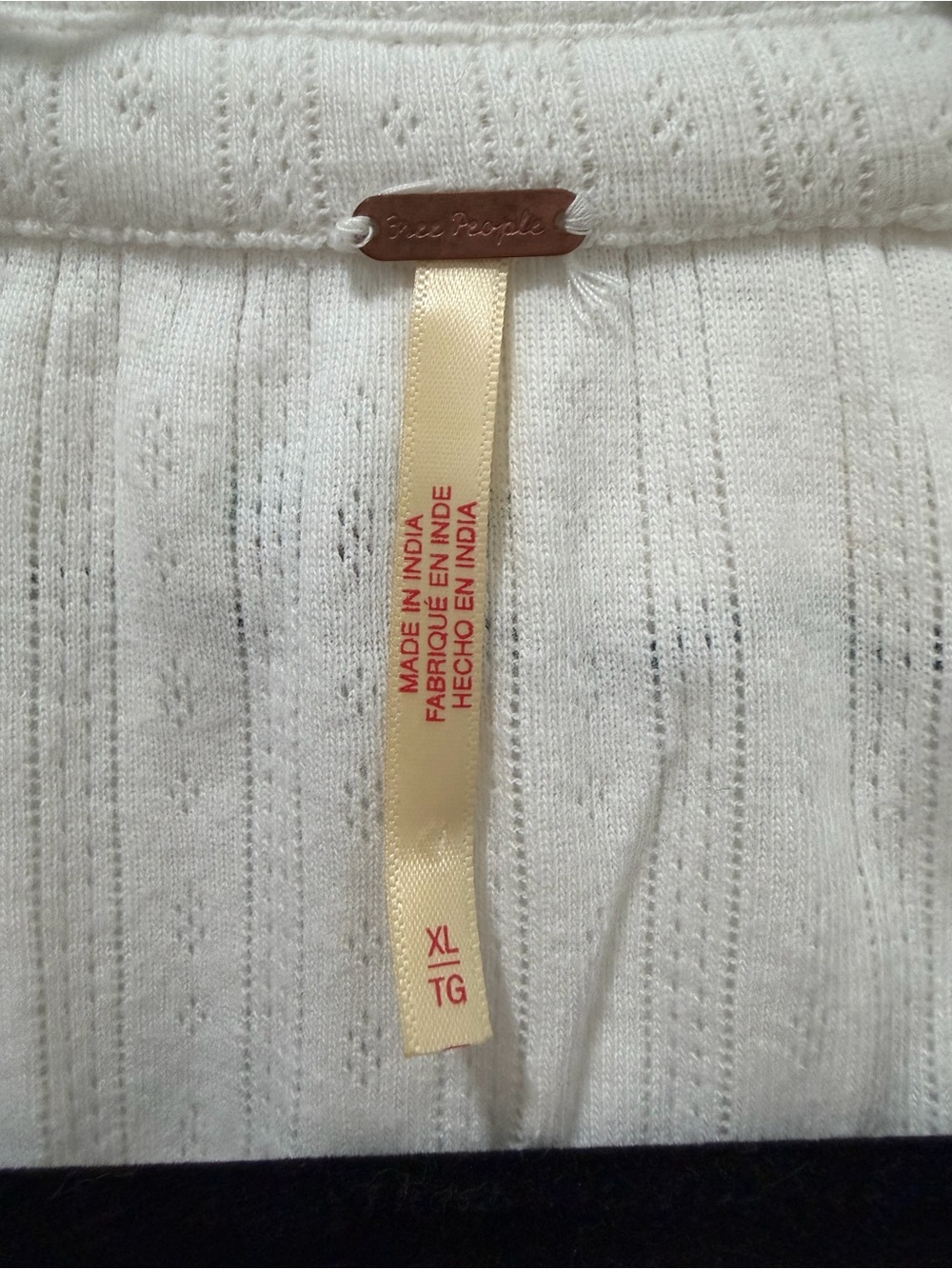 NWOT Free People Juniper Long Sleeve Cardi in Ivory - Picture 7 of 7